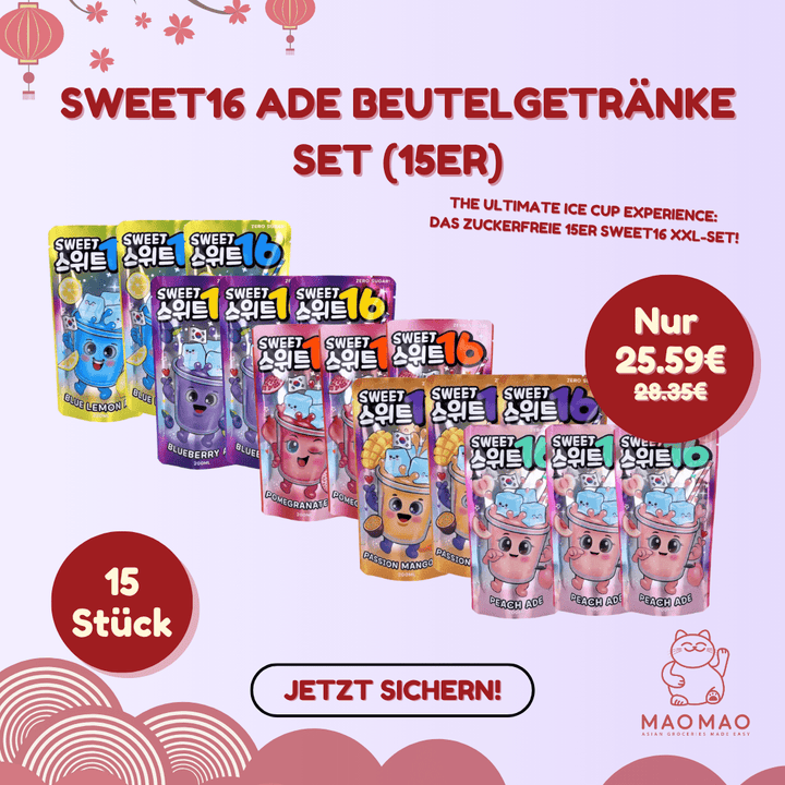 Sweet16 Ade Beutelgetränke Set (15er) - MAOMAO