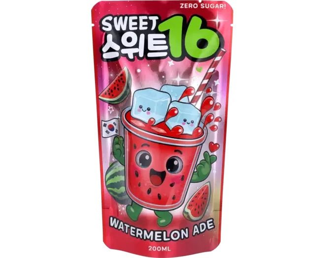 SWEET16 Ade Beutelgetränke Wassermelonen Zuckerfrei 200ml - MAOMAO