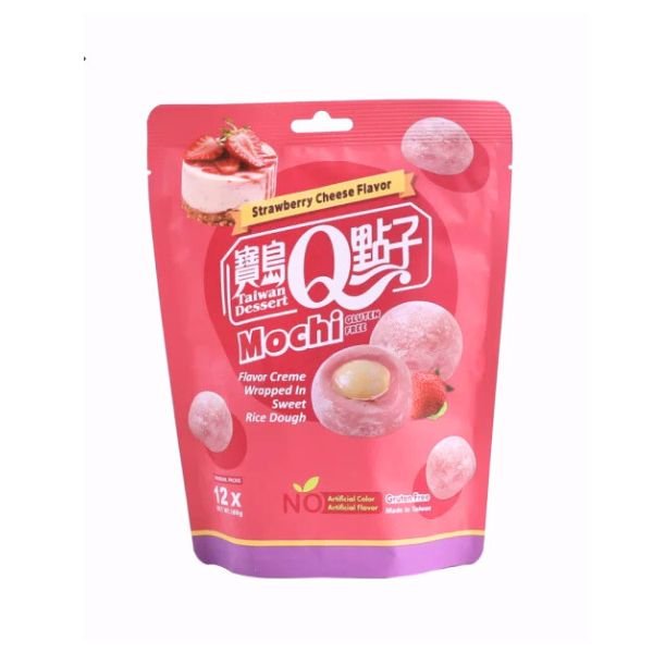 TAIWAN DESSERT Q Mochi Strawberry Cheesecake Flavor 180g