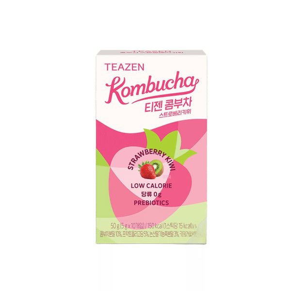 TEAZEN Kombucha Stick Strawberry & Kiwi 50g (10x5g)