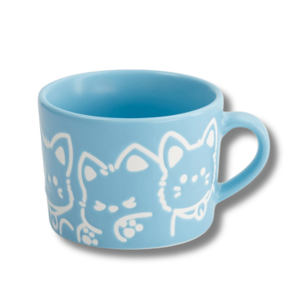 TOKYO DESIGN STUDIO Mug Kawaii Dog Blue 8x6cm