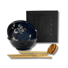 TOKYO DESIGN STUDIO Cobalt Blue Sakura 6-piece Ramen Gift Set 20.5x8 cm / 1200 ml Bild 1
