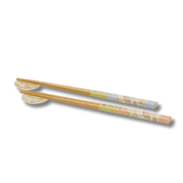 TOKYO DESIGN STUDIO Essstäbchen - Geschenkset/4 Kawaii - Katzen - MAOMAO