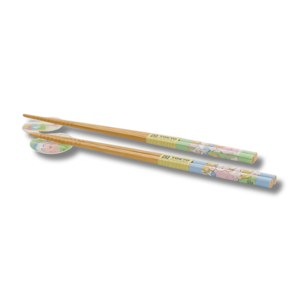 TOKYO DESIGN STUDIO Essstäbchen Set Kawaii Tiere 4 teilig - MAOMAO