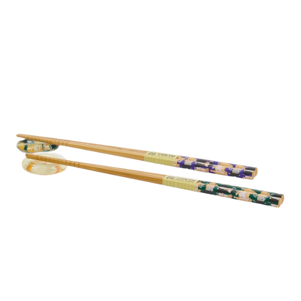 TOKYO DESIGN STUDIO Essstäbchen Set Shiba Hunde 4 teilig - MAOMAO
