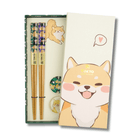 TOKYO DESIGN STUDIO Chopstick Set Shiba Dog 4 pieces Bild 1