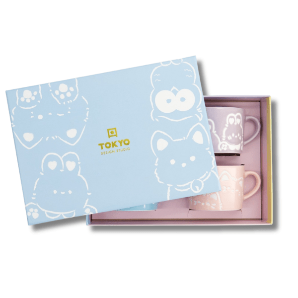 TOKYO DESIGN STUDIO Kawaii Animals Tassen Geschenkset 4 - teilig 8x6 cm - MAOMAO