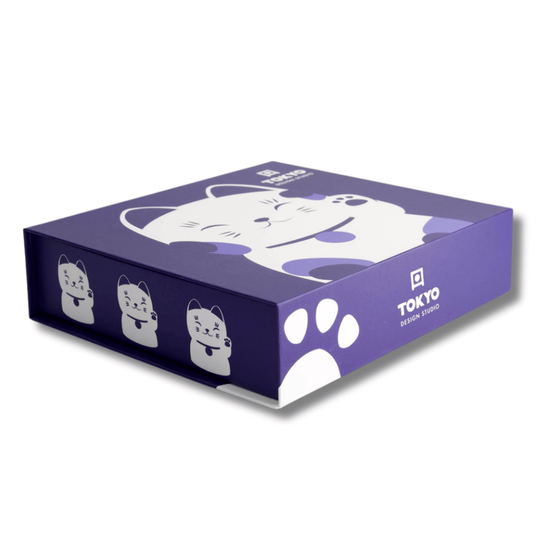 TOKYO DESIGN STUDIO Kawaii Blue Maneko Sushi Geschenkset 6 - teilig – Blau - MAOMAO