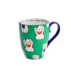TOKYO DESIGN STUDIO Lucky Cat Mug with Gift Box - Green Classic Cat (8.5x10.2 cm, 340 ml) Bild 1