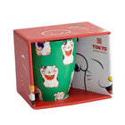 TOKYO DESIGN STUDIO Lucky Cat Mug with Gift Box - Green Classic Cat (8.5x10.2 cm, 340 ml) Bild 4