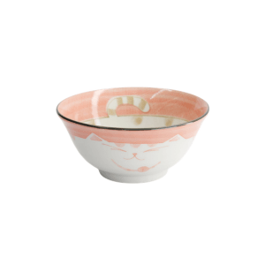 TOKYO DESIGN STUDIO Kawaii Katze Neko Schale Rosa – 15x7 cm / 500ml