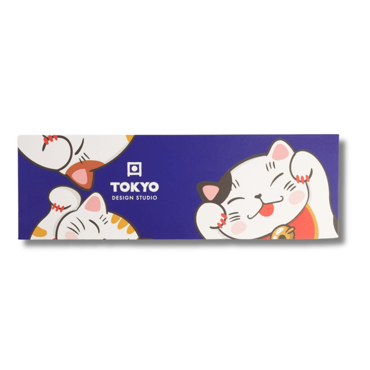 TOKYO DESIGN STUDIO Kawaii Lucky Cat Cup Geschenkset 4 Stück – 7x8 cm / 170 ml - MAOMAO