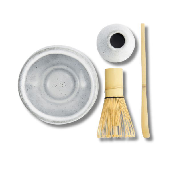 TOKYO DESIGN STUDIO Matcha Geschenkset Gurei Grau 4 teilig 11x9 cm - MAOMAO