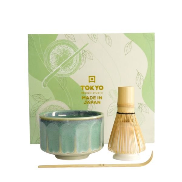 TOKYO DESIGN STUDIO Matcha Gift Set Kanegin Green