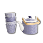 TOKYO DESIGN STUDIO Nippon Blue 茶具套装圆点 0.8升 带4个茶杯 – 条纹/星星/圆点/波浪 Bild 4