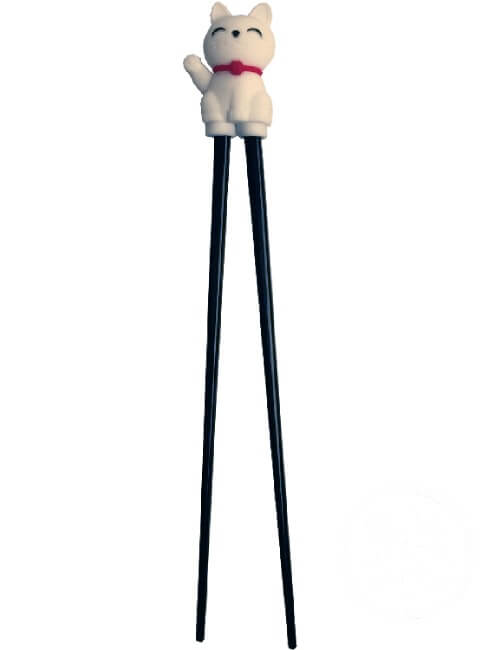 Training Chopsticks with Lucky Cat 1 Pair
