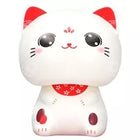 Solar Powered Bobble Head Lucky Cat Eyes Open 9cm Bild 1
