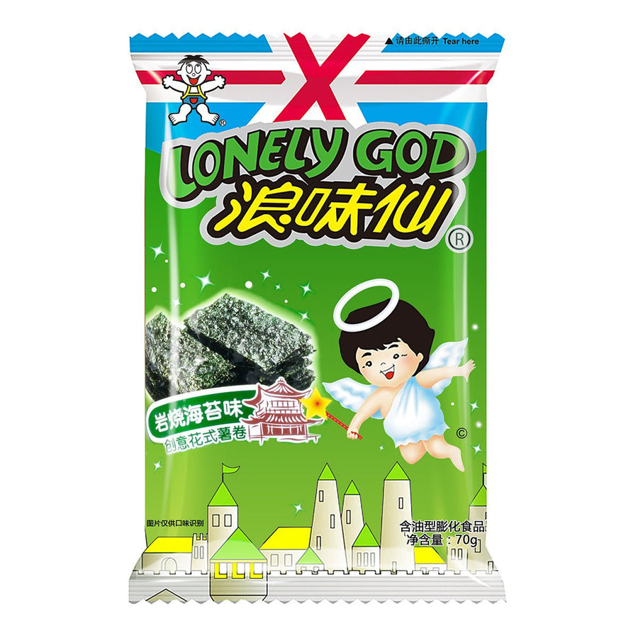 WANT WANT Lonely God Kartoffelspiralen Seetang Geschmack 70g - MAOMAO
