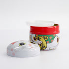 White Maneki Neko Stainless Steel Tea Caddy (8.6 x 8.4 cm, 100 g) Bild 2