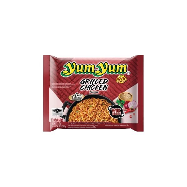 YUM YUM Instant Nudeln Gegrilltes Hähnchen Geschmack 70g