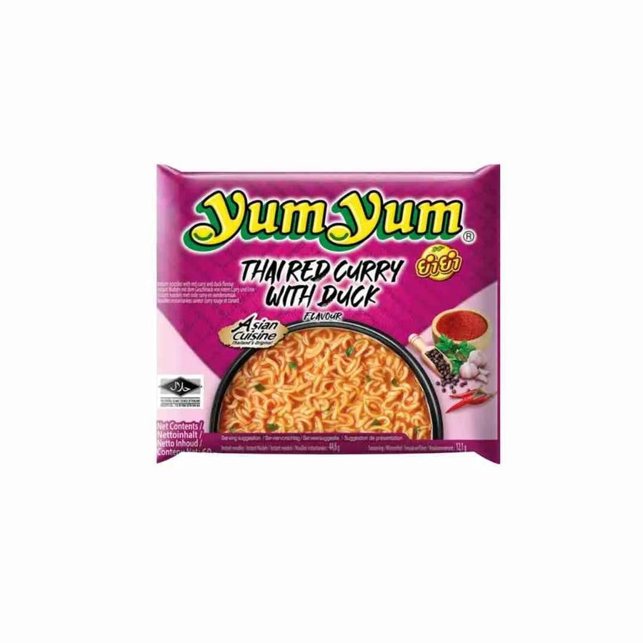 YUM YUM Instant Nudeln Thai Rotes Curry mit Enten Geschmack 60g - MAOMAO