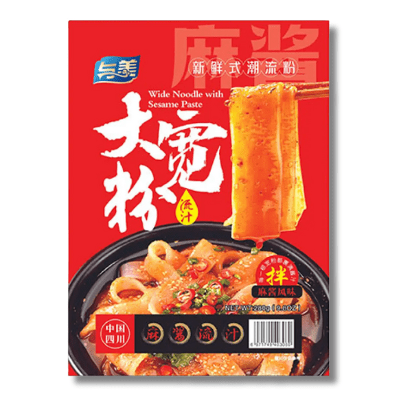 YUMEI Breite Nudeln mit Sesampaste 280g - MAOMAO