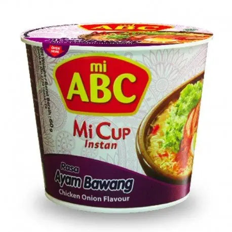 ABC Instant Cup Nudeln Zwiebel Huhn 60g