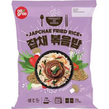 (KW) ALLGROO Fertiggericht mit Reis und Glasnudeln (Japchae) 420g