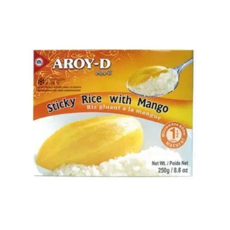 (KW) AROY-D Klebreis mit Mango 250g