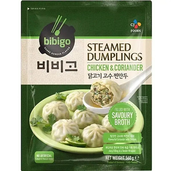 (KW) BIBIGO Dumpling with chicken and coriander (steamed) 560g
