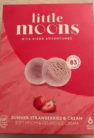 (KW) LITTLE MOONS Mochi Erdbeer und Sahne 192g