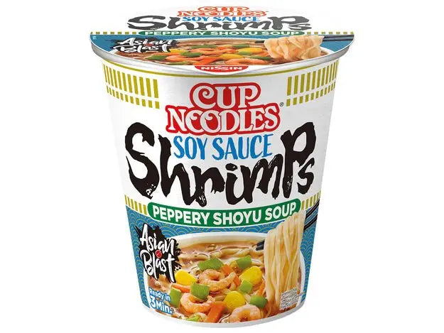 NISSIN Instant Cup Noodles Soy Sauce Shrimp 63g