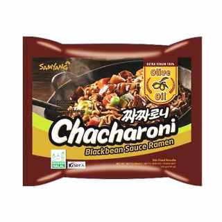 SAMYANG Instant Nudeln Chacharoni Schwarzbohnen Olivenöl 140g - MAOMAO