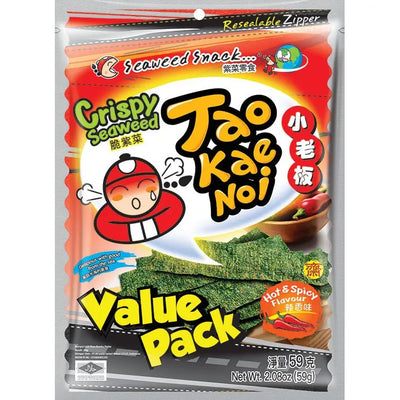TAOKAENOI Crispy Seaweed Hot &amp; Spicy 59g 
