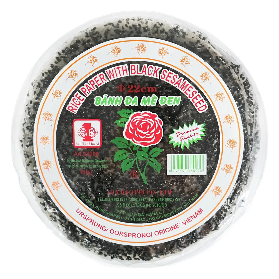 VN Sesam-Reis-Cracker mit schwarzem Sesam 22cm 400g - MAOMAO