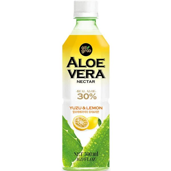 ALLGROO Aloe Vera Getränk Yuzu & Zitrone 500ml - MAOMAO