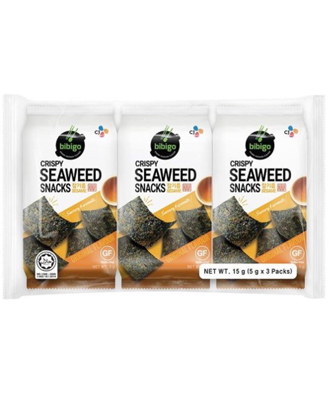 BIBIGO Seetang Snack Original 15g (5g x 3) - MAOMAO