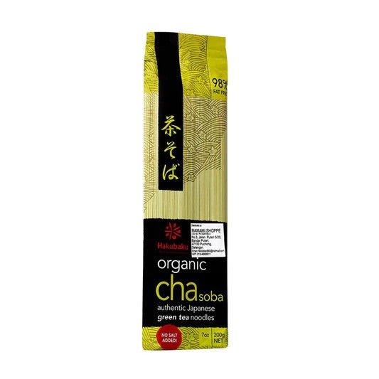 HAKUBAKU Bio Cha(grüner Tee) Soba Nudeln 200g - MAOMAO