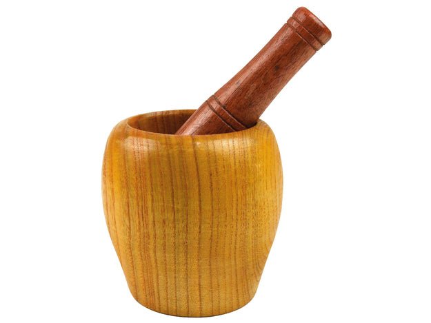 Holz Mörser & Stößel Set (7,5 cm) - MAOMAO