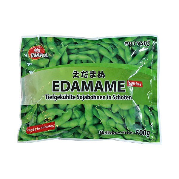 INAKA Edamame mit Schale (ungesalzen) 500g - MAOMAO