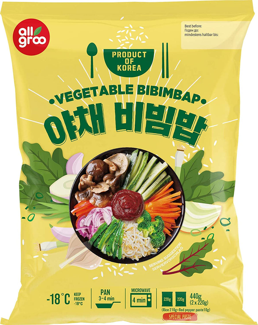 (KW) ALLGROO Fertiggericht mit Reis und Gemüse (Bibimbap) 440g - MAOMAO