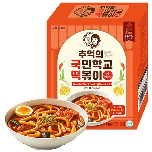 (CW) COOKTOK Noodle Tteokbokki Kit Spicy & Sweet 550g