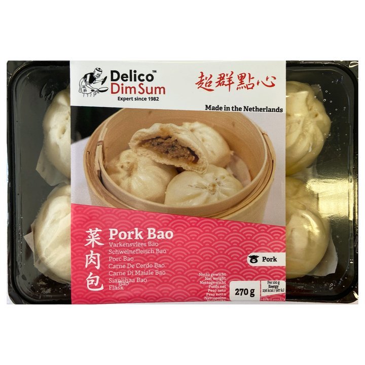 (KW) DELICO Schweinefleisch Bao 270g - MAOMAO