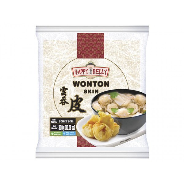 (KW) HAPPY BELLY Wonton Teig 300g - MAOMAO