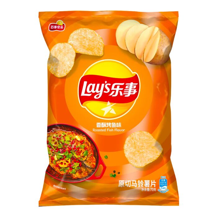 LAY'S Potato Chips Grilled Fish 70g