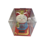 MAOMAO lucky cat with blue dress solar power 10.5cm Bild 2