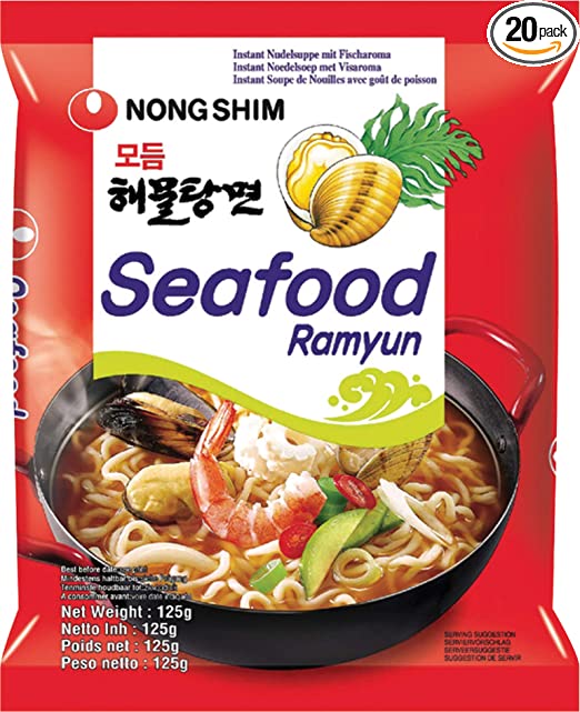 NONG SHIM Instant Nudeln Meeresfrüchte 125g - MAOMAO