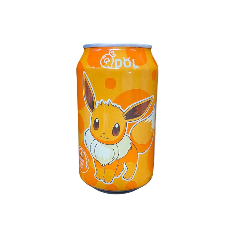 QDOL POKEMON Eevee Sparkling Water Peach Flavor 330ml (SINGLE USE)