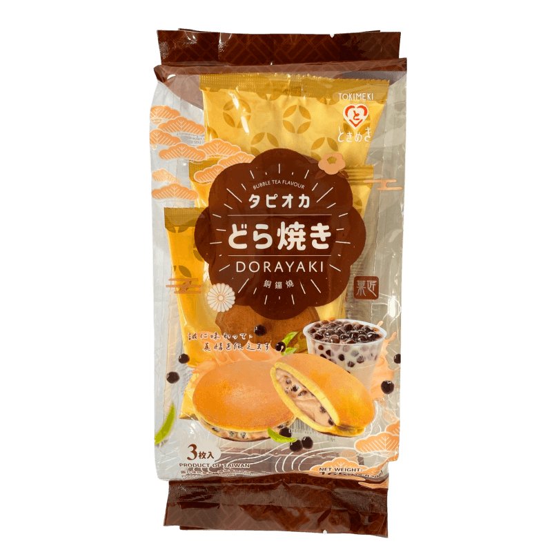 TOKIMEKI Dorayaki Kuchen Bubble Tea Geschmack (3 Stück) 165g