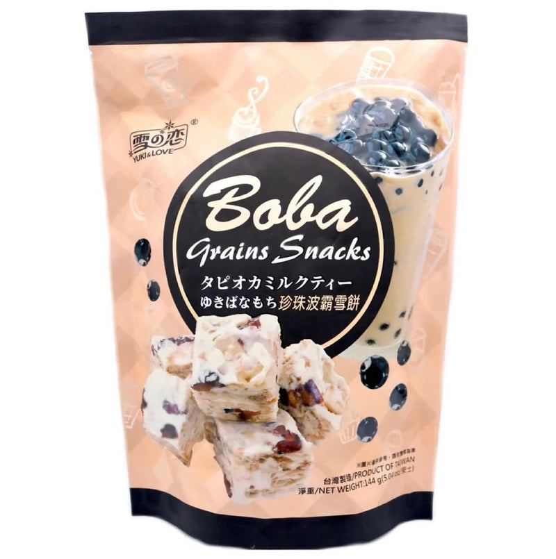 YUKI &amp; LOVE Boba Milk Tea Cereal Snacks 144g